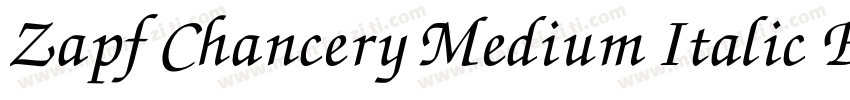Zapf Chancery Medium Italic BT字体转换
